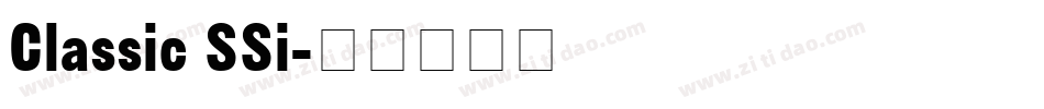 Classic SSi字体转换